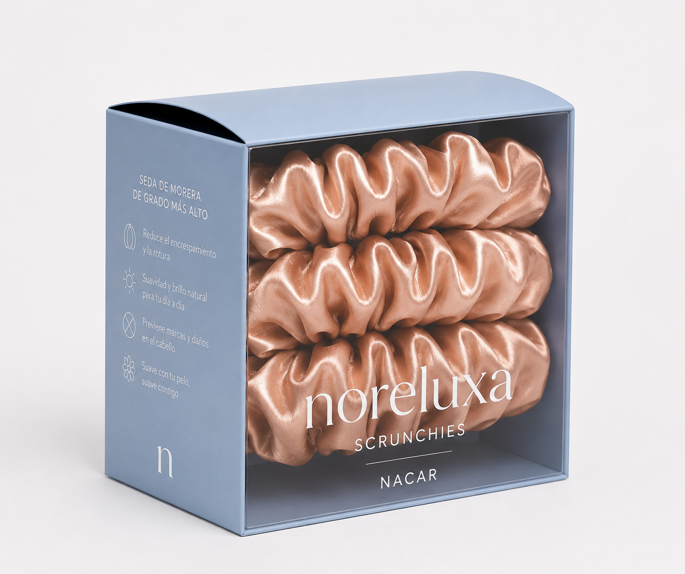 Pack de 3 Scrunchies Nácar