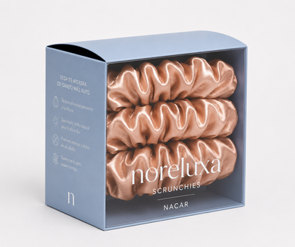 Pack de 3 Scrunchies Nácar