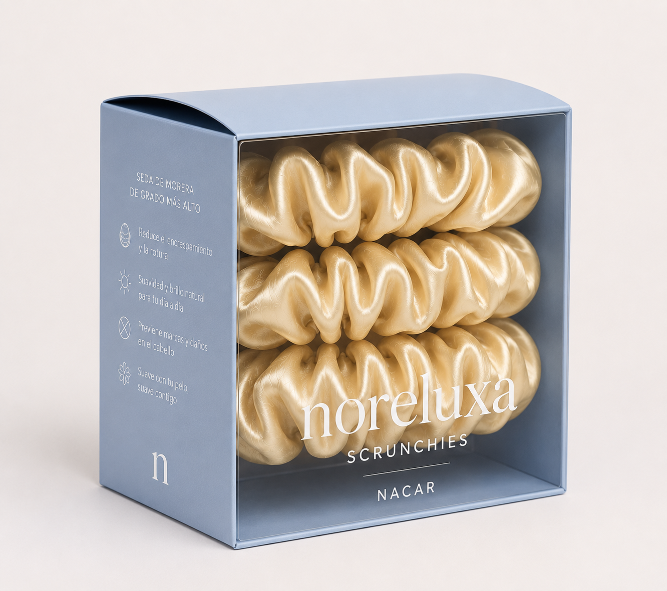 Pack de 3 Scrunchies Nácar