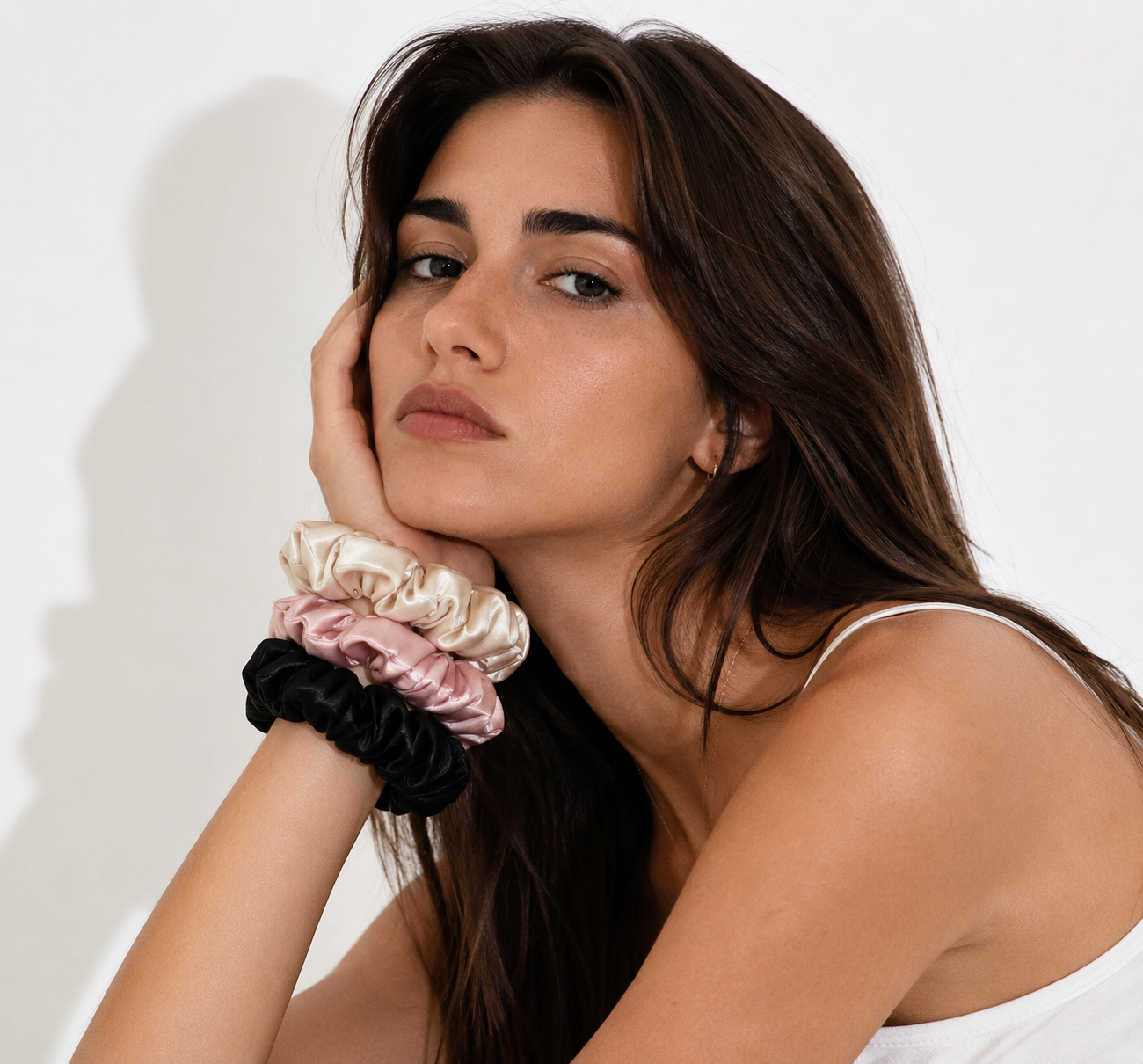 Pack de 3 Scrunchies Nácar
