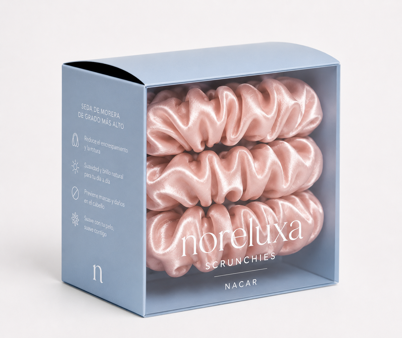 Pack de 3 Scrunchies Nácar