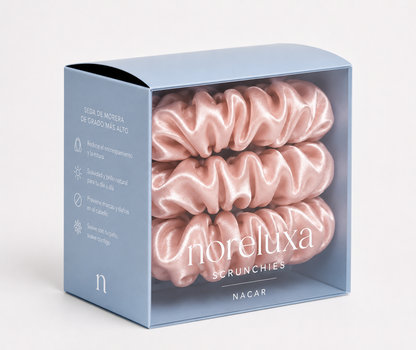 Pack de 3 Scrunchies Nácar